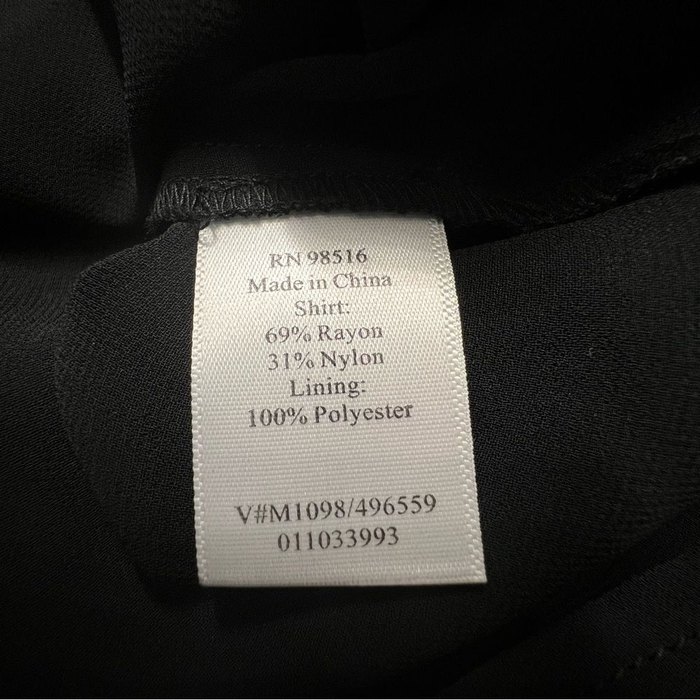 Coldwater Creek Womens Black Velvet Burnout Top Size L Whimsigoth Fairy Grunge - Picture 10 of 10